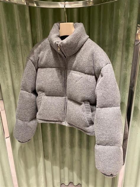 prada jacket size chart|prada cashmere puffer jacket.